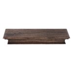 32″ Black Wash  Floating Wall Shelf