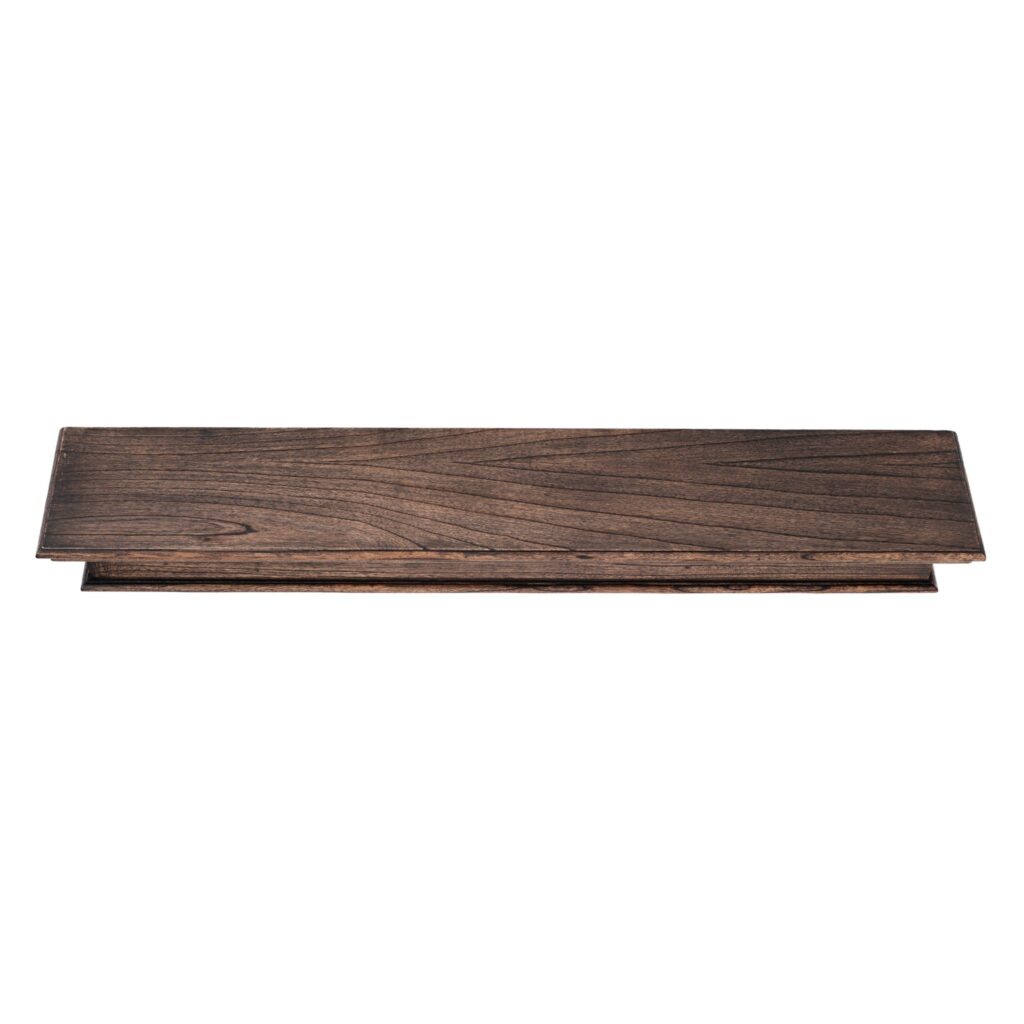 47″ Black Wash EL Floating Wall Shelf