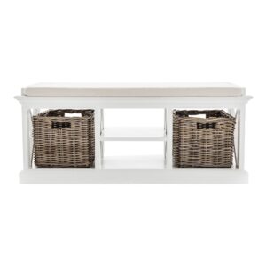 Classic White Panel Queen Size Bed