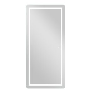 Petite LED Strip Rectangular Wall Mirror
