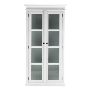 Nautical Gray Wash Wood Accent Cabinet
