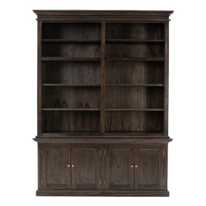 Black Iron Frame Cabinet with Mesh Doors and Drawers
