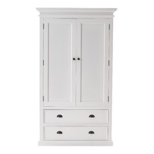 Classic White Finish Six Cubby Stepped Bookcase