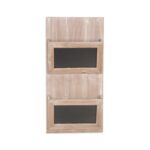 Modern Rustic Whitewash Chalkboard Wall Storage