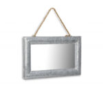 Galvanized Metal Hanging Mirror