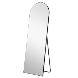 Antiqued Brushed Brass Rectangular Wall Mirror