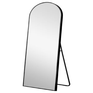 Brushed Titanium Rectangular Full Length Wall Mirror