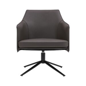 Black Upholstered Chrome Base Adjustable Swivel Bar Stool