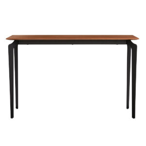 Rustic Black and Light Bamboo Tall Buffet Cabinet
