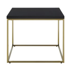 Modern Black Ceramic Round Coffee Table
