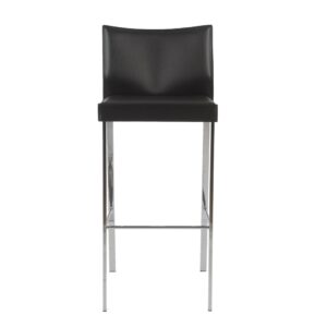 Red Faux Leather Swivel Adjustable Bar Stool