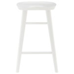 26″ White Solid Wood Counter Stool
