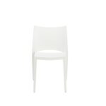 Set of Two White Stacking Indoor or Outdoor Chairs