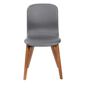 Set of Two Blue Velvet Dining Chairs