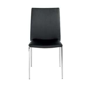 Set of Two Grey Velvet Tufted Dining Chairs
