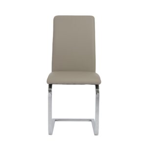 30" Timeless Slate Grey Faux Leather Silver Finish Swivel Bar Stool