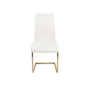 Set of 4 Two Tone Grey and Chrome Dining Chairs