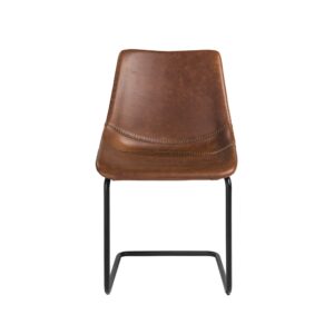 Set of Two Blue Velvet Dining Chairs