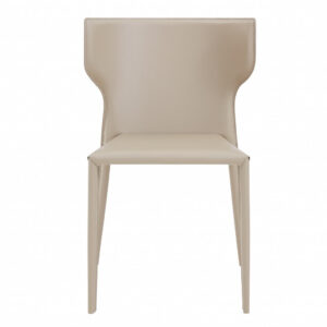 Set of 4 Two Tone Grey and Chrome Dining Chairs