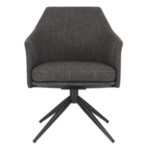 Blue Fabric Wrapped Dining Chair