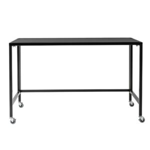 Black And Silver Writing Desk