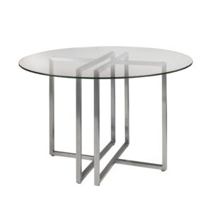 Set of 4 Modern White Barstools with Chrome Legs