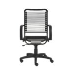 43″ All Black Round Bungee Cord High Back Office Chair