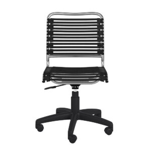 Mirrored Crescent Vanity Stool