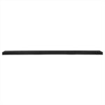 75″ Black Wooden Floating Shelf