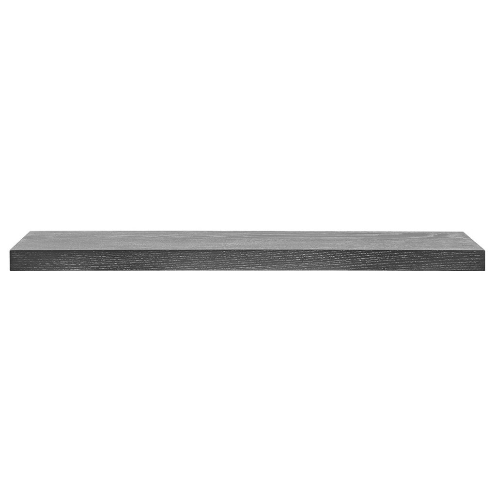 43″ Dark Gray Whitewash Wooden Floating Shelf