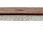 Brown and White Decorative Coffee Table