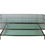 Clear Glass Triple Layered Coffee Table