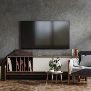 Dark Grey Outdoor Wooden Side Table