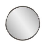 20′ Brushed Titanium Round Wall Mirror