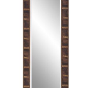 Rectangular Multicolored Wood Framed Mirror