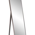 Sleek Brushed Brass Rectangular Full Length Standing Mirror