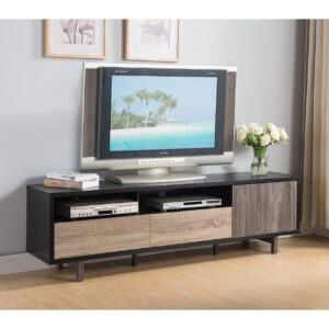 Stunning Modern Grey TV Console Cabinet