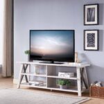 Contemporary White and Gray TV Stand