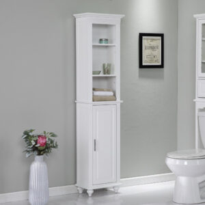 White and Gold Moroccan Dynasty Three Door Accent Cabinet
