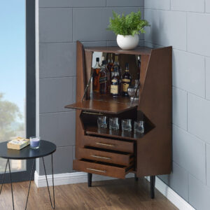 24' X 17' X 26' Gray Pine Wood Nightstand