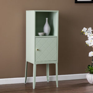 Nautical Gray Wash Wood Accent Cabinet