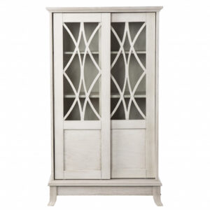 27 X 20 X 23 White Chrome Nightstand