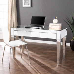 Nory Light Gray Oak Three Drawers Computer Desk