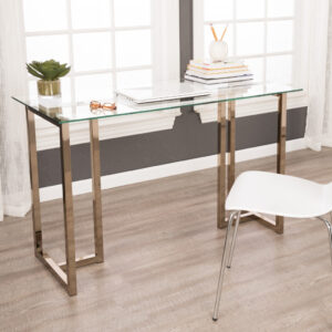 Mod White and Natural Two Piece Desk and Shelve Set