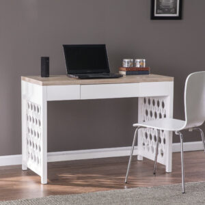 Modern Natural Wood Crisscross Study Desk