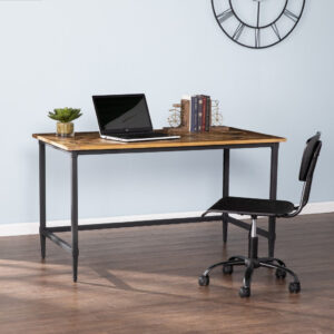 Modern Natural Wood Crisscross Study Desk