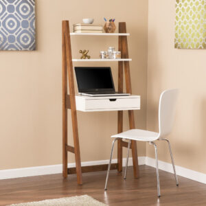 Mod Light Oak and White Two Drawer Nightstand