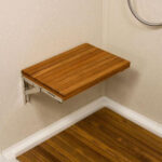 17″ Premium Wall Mount Teak Shower Bench