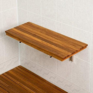 17" Premium Wall Mount Teak Shower Bench