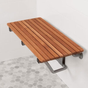 17" Premium Wall Mount Teak Shower Bench